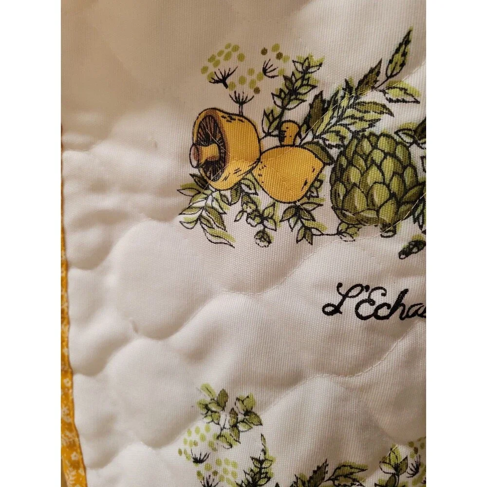 Vintage 1975 Spice O’ Life Quilted Full Apron Retro Cooking